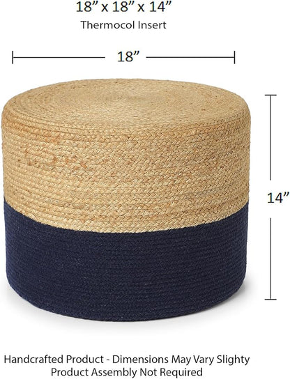 · REDEARTH · Cylindrical Pouf Foot Stool Ottoman - Image 3