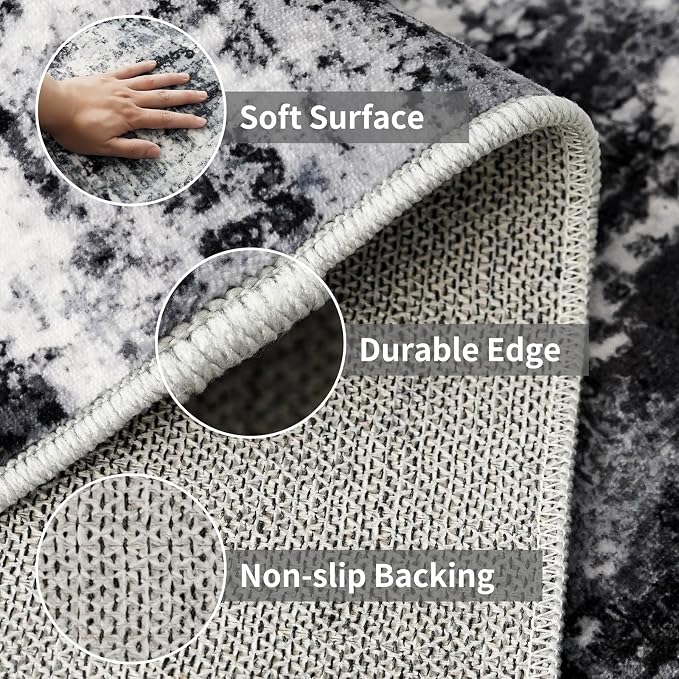 3x16 Washable Runner Rug for Hallway: Extra Long Runners for Entryway Living - Image 4