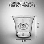 Rattleware 3 oz Espresso Shot Glass Pitcher – Double Spouted Genuine Barista Measuring Cup with Graduations in ml & oz – High-Volume, Commercial-Grade for Swift Espresso Pouring & Precision