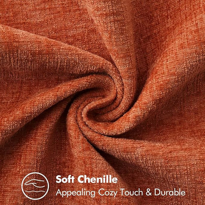 MIULEE Fall Decorative Couch Throw Pillow Covers 20x20 Inch Rust 2 Pack | - Image 4