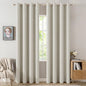 MIULEE 100% Blackout Linen Curtains by MIULEE