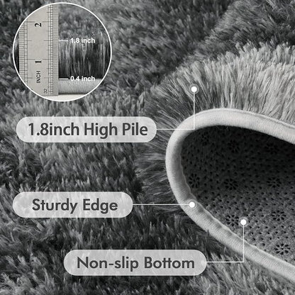 6x9 Ft Large Shag Rugs for Living Room Decor, Tie-Dyed Ultra Soft Fluffy Furry - Image 5