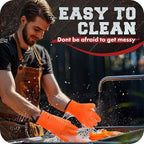 KITCHEN PERFECTION S Silicone Smoker Oven Gloves -Extreme Heat Resistant BBQ Gloves -Handle Hot Food Right on Your Grill Fryer Pit|Waterproof Oven Mitts |Superior Value Set+3 Bonuses
