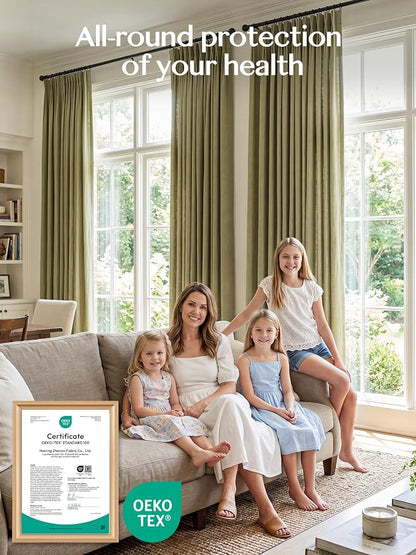 Liz Pinch Pleated Linen Curtains Light Filtering Curtains - Image 6