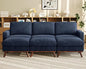 Vesgantti 97" Modular Sectional Sofa Drak Blue, Sectional Couch by Vesgantti