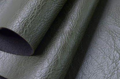 Wento Thick Faux Leather Fabric Soft Skin Grain PU Leather - Image 2