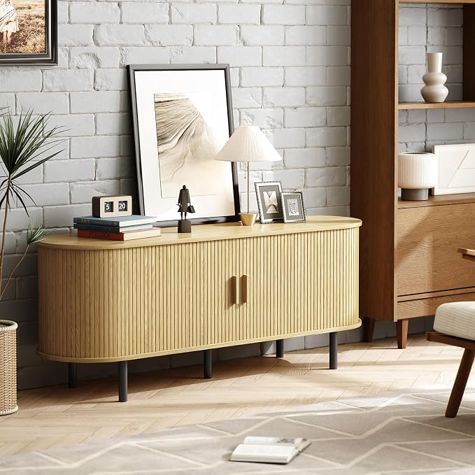ONBRILL 63" TV Stand with Power Outlet - Image 6
