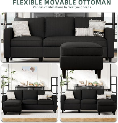SUNLEI L-Shaped Sectional Sofa, Sectional Couches - Image 5