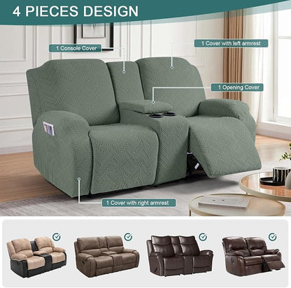 Ruaozz Loveseat Recliner Covers - Image 4