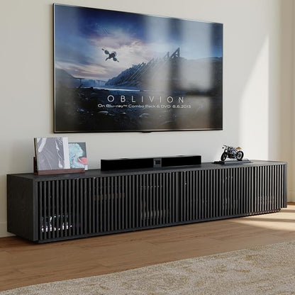 POVISON Full Assembled Mid Century Modern TV Stand, Entertainment Center by POVISON