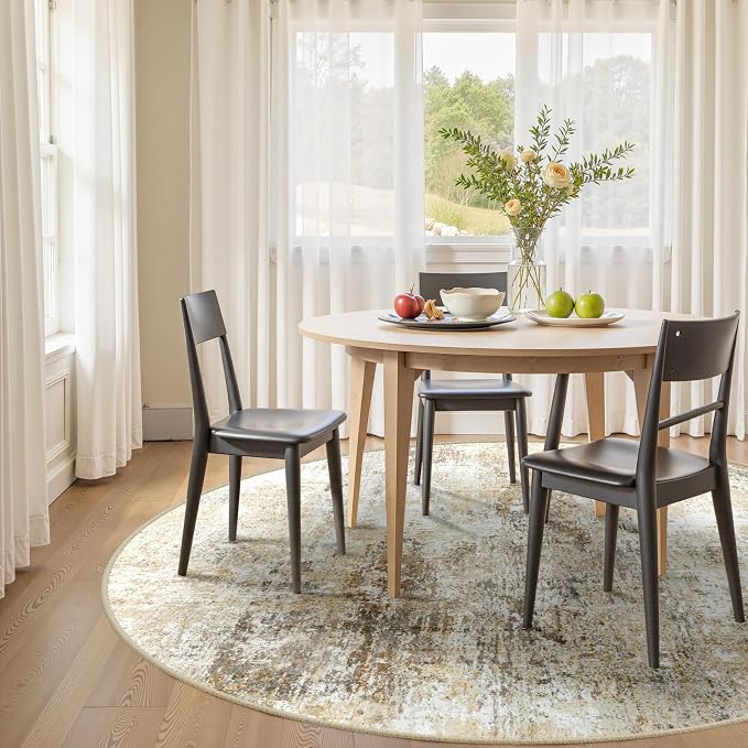 RELEANY Washable Round 6ft Area Rug - Image 2