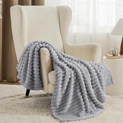 Bedsure Soft Twin XL Blanket for Bed Dorm Light Grey 66"x90" | Birthday Gifts - Image 2