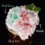 NiHome Edible Food-Grade Glitter Powder Glimmer Luster Dust Metallic Fancy Food Decorating Sprinkle Glimmery Dust for Drink Wine Beverage Cake Bakery Vegan Allergen-Free (Dark Red, 0.35oz/10g)