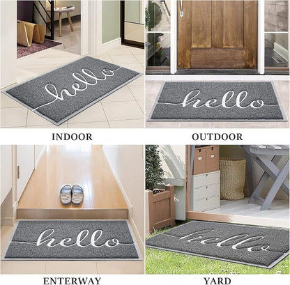 Door Mat Welcome Mat Floor Mat for Entryway, High Traffic Areas | Low Profile - Image 6