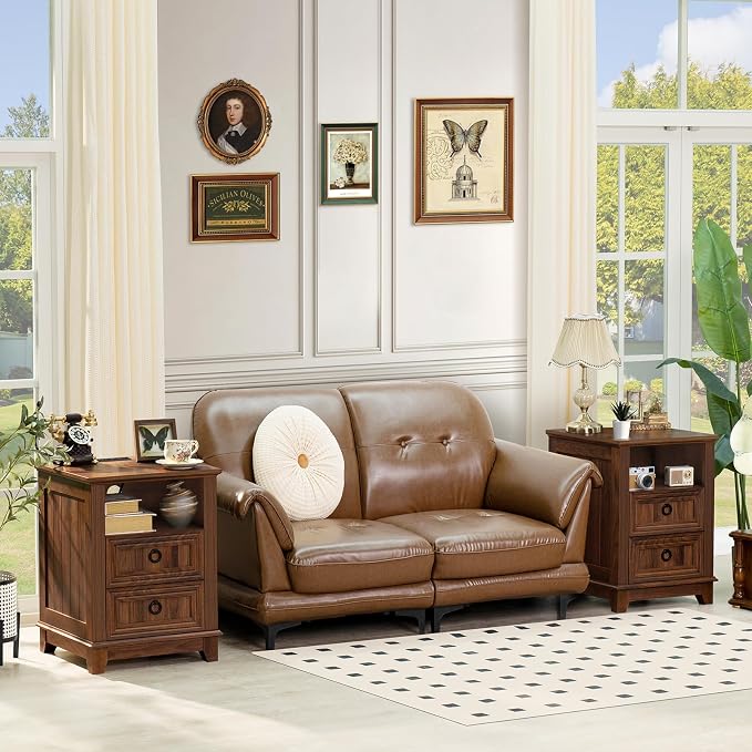 Joaxswe 18" Farmhouse Night Stands Set of 2 - Image 2