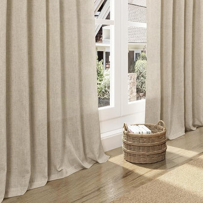 Eggshell Beige Curtains 63 Inch Length - Image 5