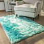 Ashler Faux Fur Area Rug, Fluffy Shaggy 3 x 5 Feet Rectangle Turquoise Fuzzy by AshlerHomeDeco