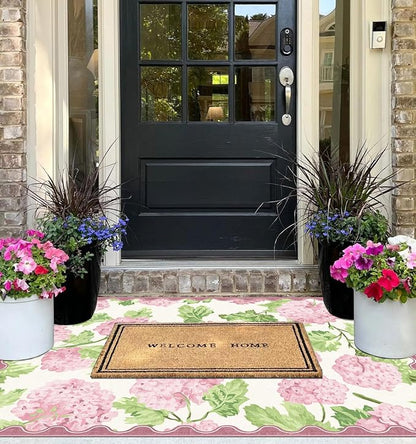 3x5 Pink Entryway Rug, Washable Indoor Outdoor Mats - Image 8