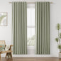 Sage Green 100% Blackout Curtains 80 Inch Length 2 Panels Set by Guken