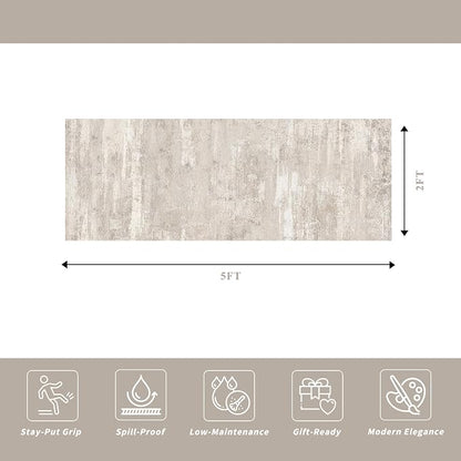 Washable Entryway 2x5 Runner Rug: Easy-Clean Kitchen Bedroom Carpets Non Slip - Image 2