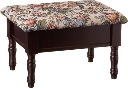 Frenchi Furniture Foot Stool, 15.8"D x 11.8"W x 9.8"H by Frenchi+Home+Furnishing