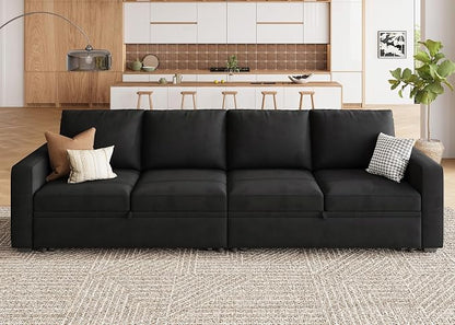 HONBAY Modular Sectional Sleeper Sofa Bed, - Image 7