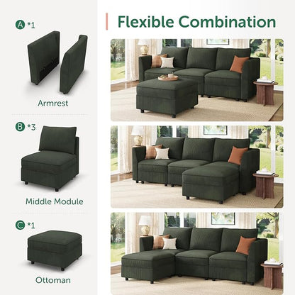 HONBAY Modular Sectional Sofa - Image 6