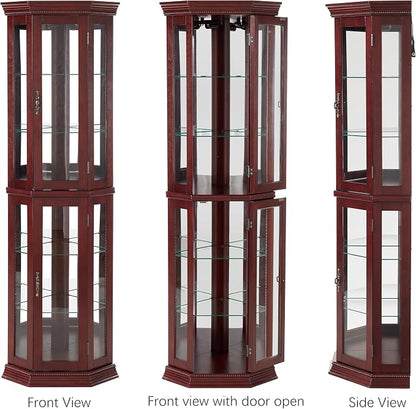 Glass Corner Display Cabinet - Image 9