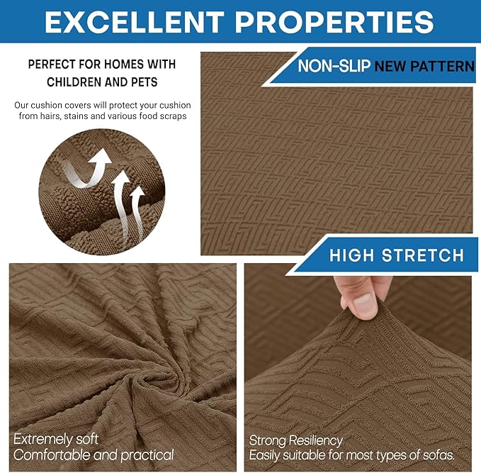 XINEAGE New 3 Pieces Couch Covers - Image 5