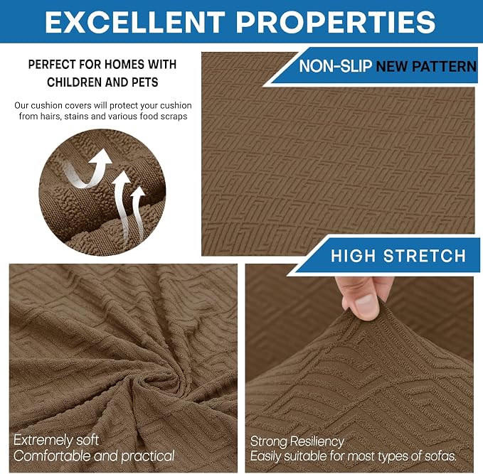 XINEAGE New 4 Pieces Couch Covers - Image 5