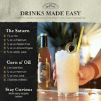 Liquid Alchemist Falernum Syrup for Cocktails - Real Ingredients Make our Falernum Cocktail Syrup a Great Mixer for any Tiki Drink - Our Drink Mixer is Non-GMO Gluten Free & Vegan (12.7 oz)