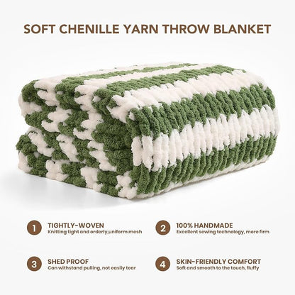 L'AGRATY Chunky Knit Throw Blanket - Image 2