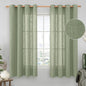 Sheer Linen Curtains 63 inches Long by LAMIT