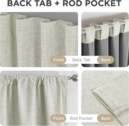 Joydeco Linen Blackout Curtains - Image 6