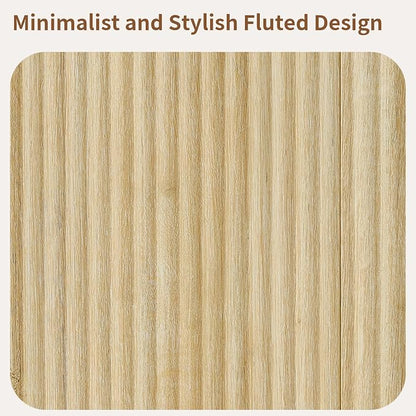 LKTART 64" Buffet Cabinet with Storage, Modern Fluted Accent Sideboard Media - Image 4