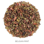 Tea Forte Belgian Mint Premium Organic Loose Leaf Caffeinated Herbal Tea Blend Canister, Makes 35-50 Cups