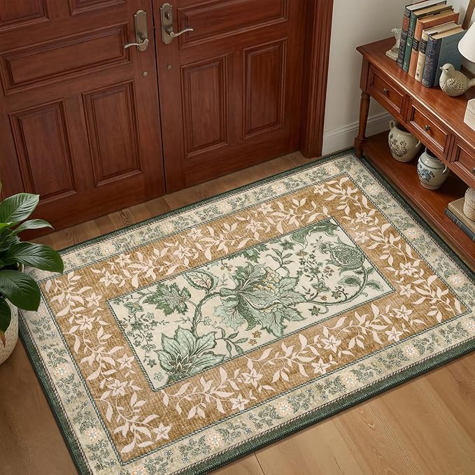 GarveeHome Terracotta Olive Sage Green 8x10 Area Rugs - Image 4