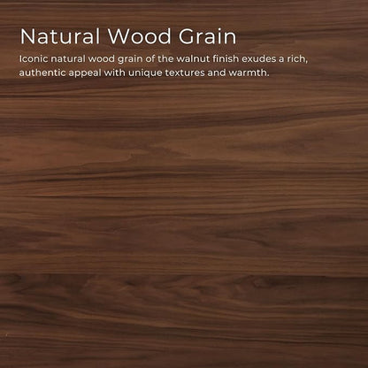 Furniture of America Callum Mid-Century Modern Solid Wood 2 Piece Brown Round - Image 7