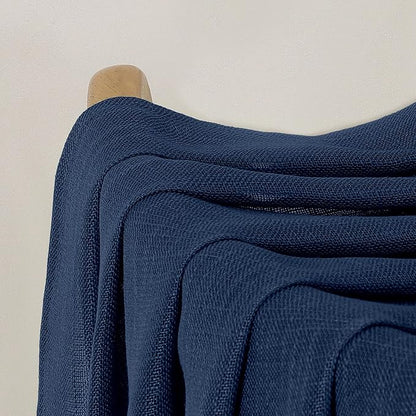 Chyhomenyc Navy Blue Semi Sheer Curtains 84 Inches Long 2 Panels Set, Light - Image 9