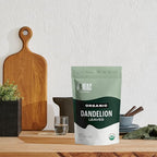 J Mac Botanicals, Organic Dandelion Leaves (4 oz bag) USDA Certified Organic Dandelion leaf tea, te diente de leon organico, Packaged in the USA, Cut and Sifted, No Caffeine