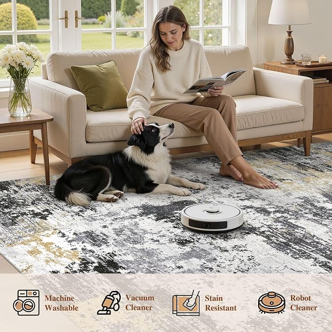 UERMEI 6x9 Area Rug for Living Room - Image 7