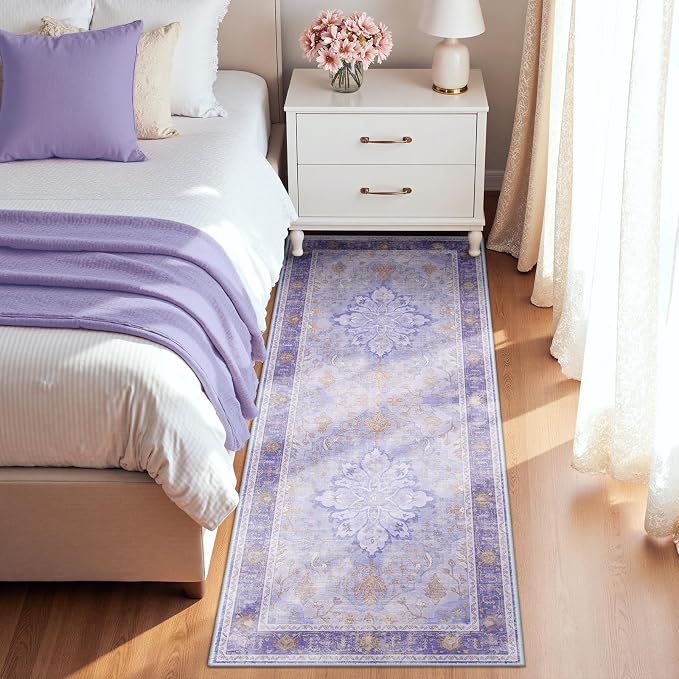 RELEANY Washable Area Rug, Runner 2'x8', Water Repellent, Pet Friendly - Image 2
