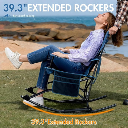 Portal Outdoor Rocking Chair Camping Folding Portable Rocker - Image 4