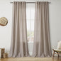 Ecru Linen Curtains 96 Inches Long by Nanspring