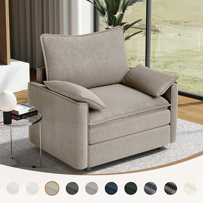 Vesgantti 40" Single Seat Sofa, Comfy Cloud Couch Deep Seat Upholstered Couch - Image 7