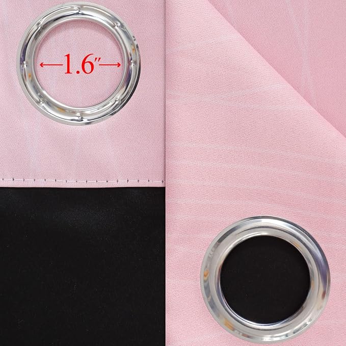 Pink and Grey Ombre Blackout Curtains - Image 7