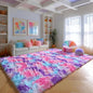 Ultra Soft Rainbow Purple Area Rugs by PAGISOFE