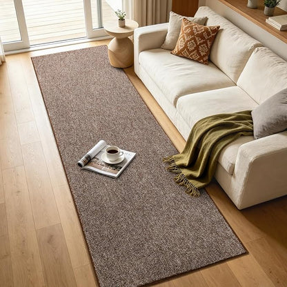 2x8 Coffee/White Runner Rug Washable Non-Slip - Image 7