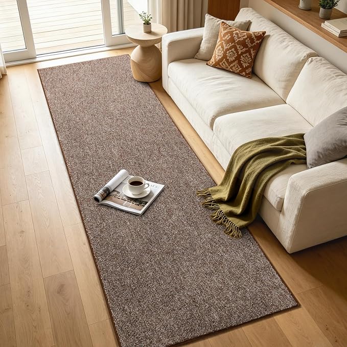 2x6 Coffee/White Runner Rug Washable Non-Slip - Image 7