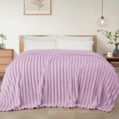 Exclusivo Mezcla Striped Twin Size Fleece Blanket by ExclusivoMezcla